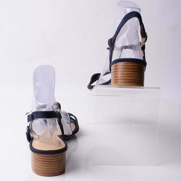 Talbots Peyton2 Womens Blue Suede T-Strap Sandals Sz 11 Open Toe Slingbacks New - Picture 6 of 9